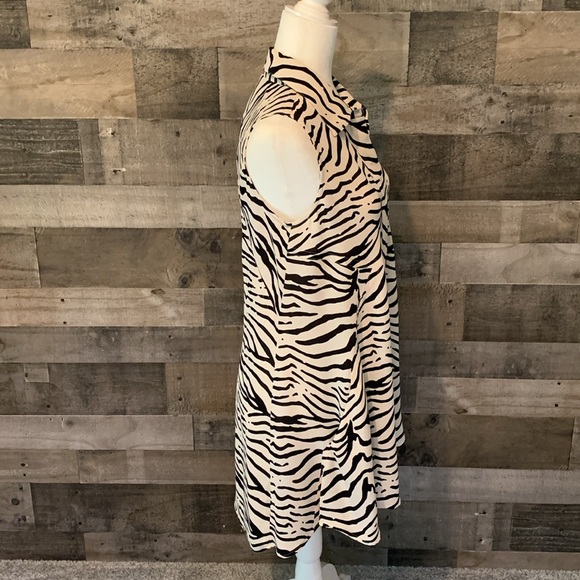 Donna Karan New York Sleeveless Zebra Print Tunic - Picture 3 of 16